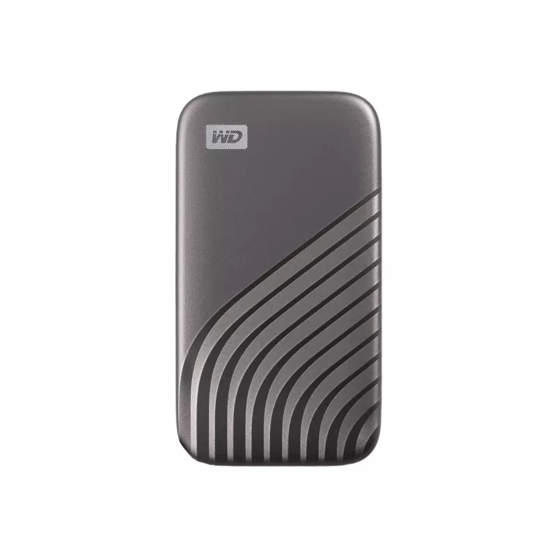 WD My Passport SSD WDBAGF0040BGY - SSD - encrypted - 4 TB - external (Portable) - USB 3.2 Gen 2 (USB-C Connector) - 256-Bit-AES - Grey