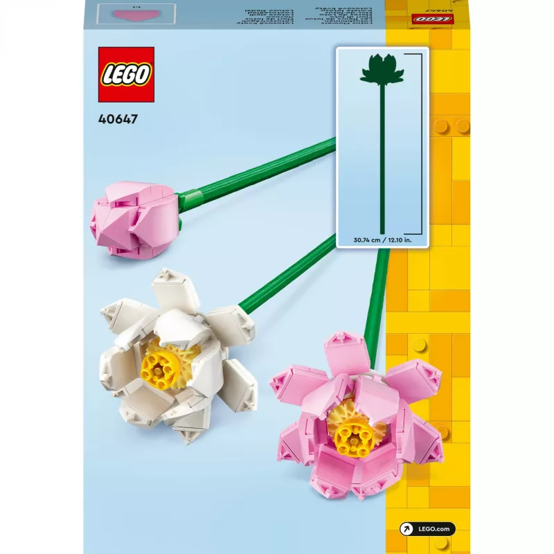 LEGO building set LEGO 40647 Lotus Flowers — Botanical Collection modular model, 220 pieces, height 300 mm, age 8+