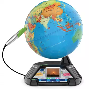 Interactive Video Globe VTech 80-605404 — educational talking globe with audio and interactive content