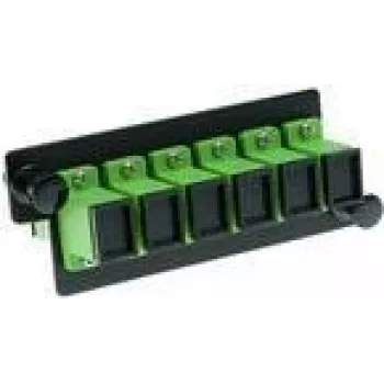 Fiber optic adapter plate ACT FA2157 — 6×SC Duplex, 12‑fiber, OS2 APC8