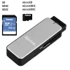 Hama 123900 card reader USB 3.2 Gen 1 (3.1 Gen 1) Black, Silver