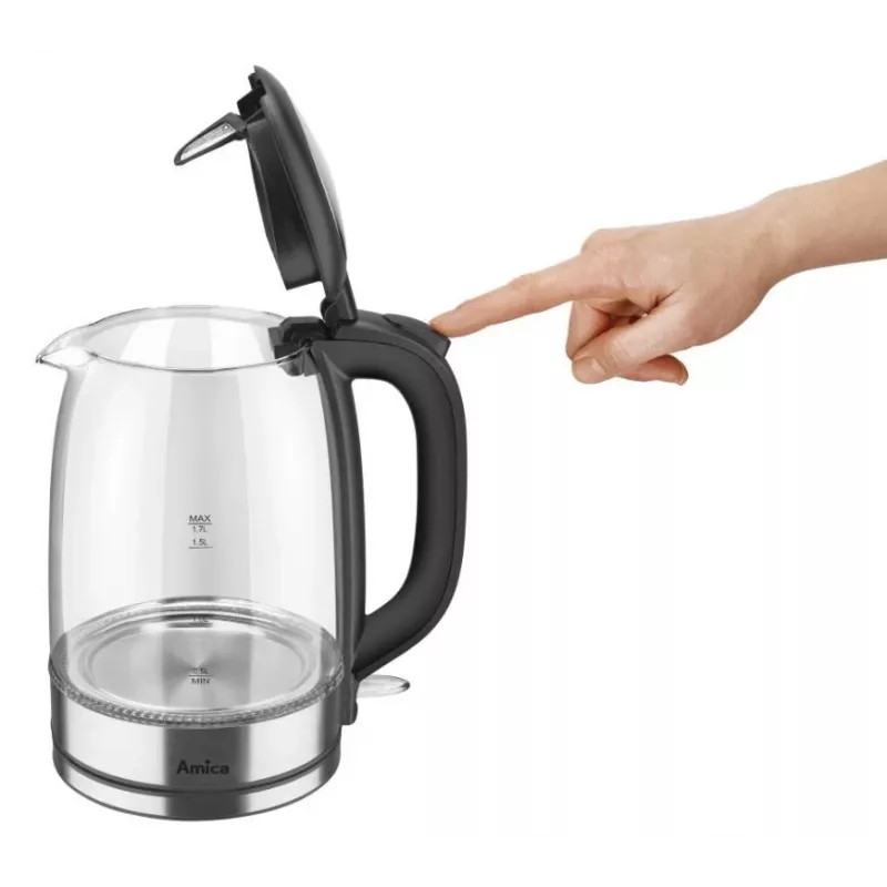 Electric kettle Amica 1.7L 2200W Silver