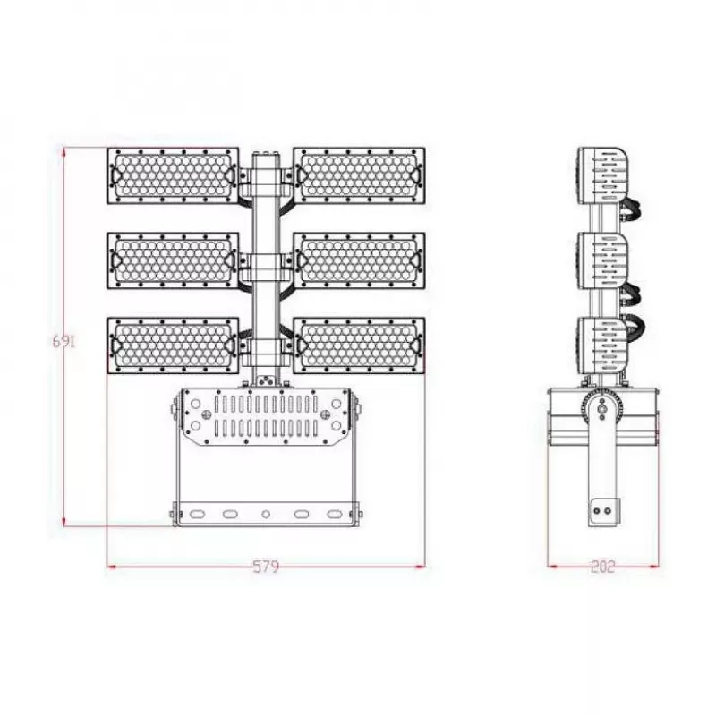 Synergy 21 LED Objekt/Stadion Spotlight 720W IP66 cw
