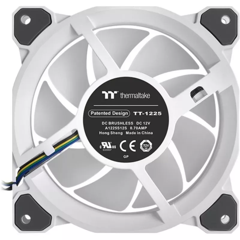 Thermaltake Riing Quad 12 ARGB 120mm Case Fans 3 Pack White