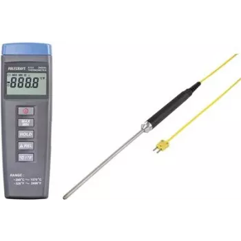 VOLTCRAFT K101 + TP 208 temperature measuring instrument -200 to +1370 °C Probe Type K