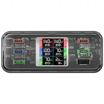 Charging station 360W 5xUSB-C + 1xUSB-A GaN