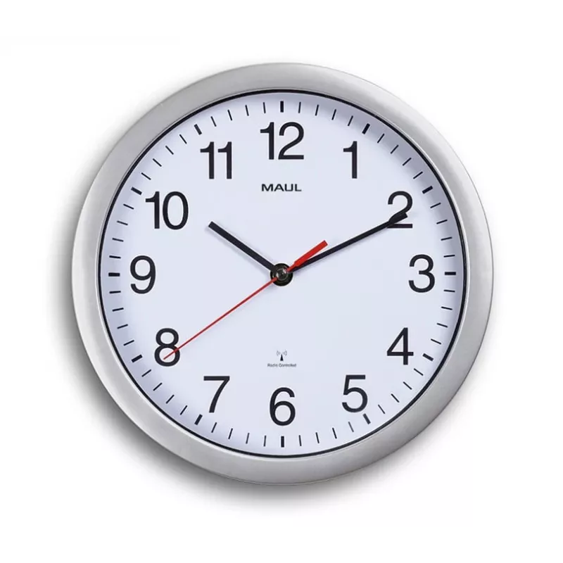 Jakob Maul GmbH MAUL Wanduhr MAULrun, Wand, Circle, White, Plastic, AA, 1,5 V