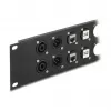 DeLOCK patch panel accessory 88054 Rack mounting 2U Black