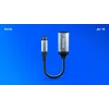 Savio Adapter USB-c (M) HDMI (f), 4K, 60Hz, Aluminium, AK-78