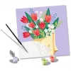 Paint-by-numbers kit Ravensburger CreArt - Tulip bouquet painting, model 25518