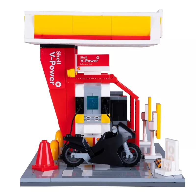 Gas station model Jamara CaDA Shell 402858 with detailed design