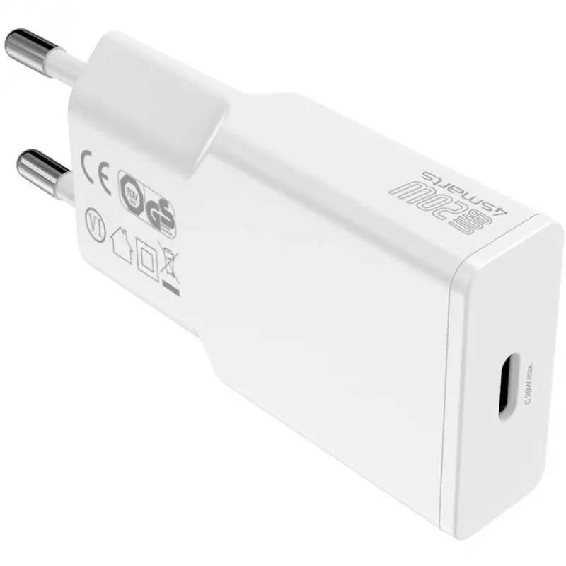 Indoor Charger 4smarts 540020 Fast Charging Smartphone Tablet White