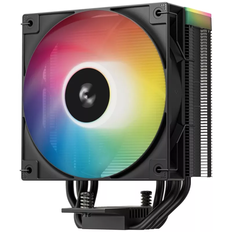 Fan DeepCool AG400 BK ARGB V2 120 mm Black — 120mm hydraulic bearing CPU cooler fan, multi-socket support