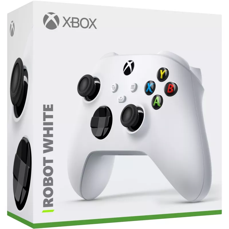 Microsoft Xbox Wireless Controller - Game Pad - Wireless - Bluetooth - Robot White - for PC, Microsoft Xbox One, Android, Microsoft Xbox Series S, Microsoft Xbox Series X
