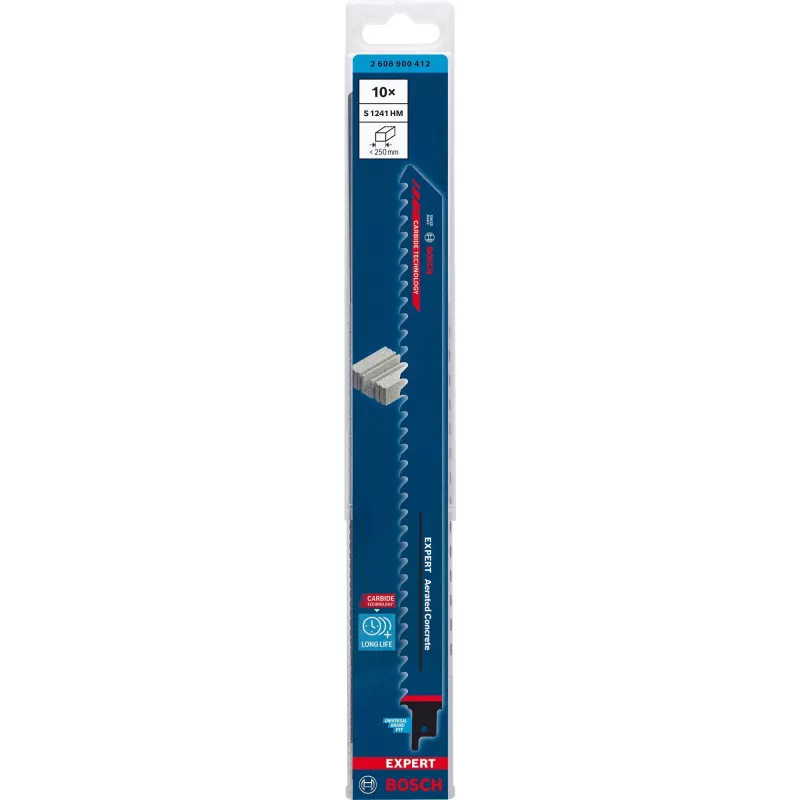 Bosch 2 608 900 412 jigsaw/scroll saw/reciprocating saw blade Sabre saw blade Carbide 10 pc(s)