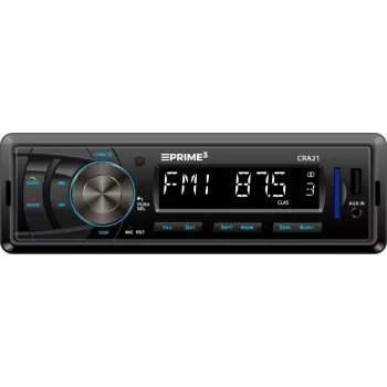 Car FM Radio Receiver PRIME3 CRA21 BT Bluetooth with FM Tuner and Bluetooth Connectivity