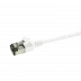 LogiLink Ultraflex SlimLine - Patch-Cable - RJ-45 (M) to RJ-45 (M) - 3 m - 3.8 mm - shielded PIMF - CAT 6a - Shielded, Halogen-Free, Moulded - White, RAL 9010