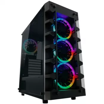 LC Power Gaming 709B Solar_System_X - Tower - ATX - without Power Supply - Black - USB/Audio (LC-709B-ON)