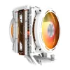 Processor cooler Darkflash E400 PLUS (white) — active air cooling for CPU, tower design, single-fan configuration
