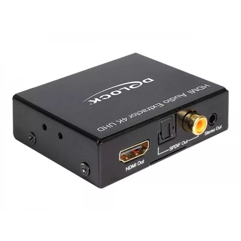 HDMI Stereo / 5.1 Channel Audio Extractor 4K, Adapter black