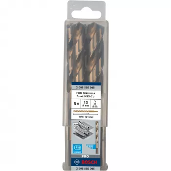 Twist Drill Bits Bosch HSS Cobalt 2608585905 5 Piece Set