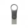 Silicon Power Mobile C80 128GB USB Flash Drive, USB Type-A / USB Type-C, USB 3.0 (3.1 Gen 1), Titanium