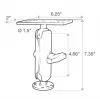 RAM Mounts marine electronic mount RAM-111U, aluminium, black