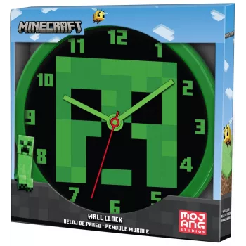 Wall clock Minecraft 25 cm