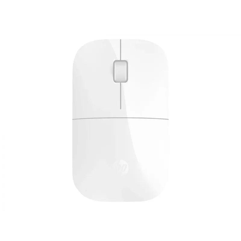 HP Z3700 White Wireless Mouse, Ambidextrous, Optical, RF Wireless, 1200 DPI, White