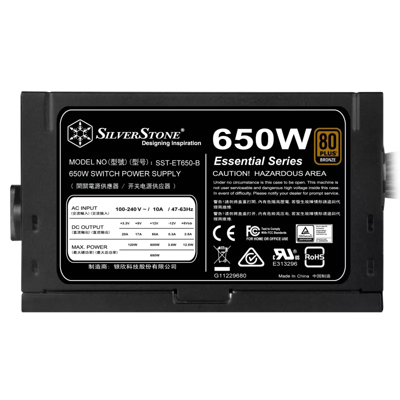 Power Supply Unit Silverstone SST-ET650-B v1.4 650 W