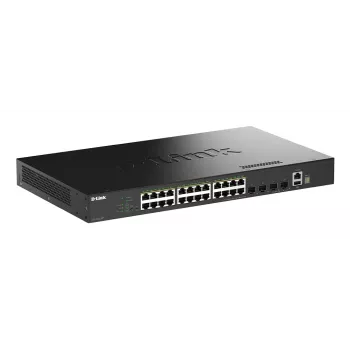 D-Link 28-Port Gigabit Stackable PoE+ Smart Managed Switch with 4 x 10G SFP+ Ports