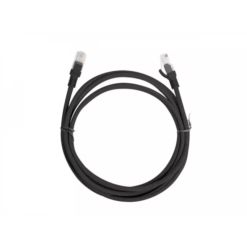 Network cable LANBERG PCU6-10CC-0200-BK Cat5e U/UTP RJ-45 — 2 m, Black