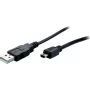 USB cable S/CONN 14-16055 USB 2.0 5 m Mini-USB B USB A Black