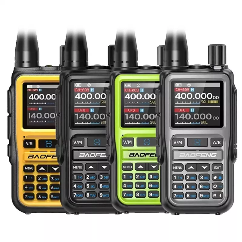 Handheld Walkie-Talkie Baofeng UV-5R EU with USB-C, Bluetooth, VHF/UHF (136–174 MHz), FM 65–108 MHz, 5 W, 1600 mAh, LCD, LED torch