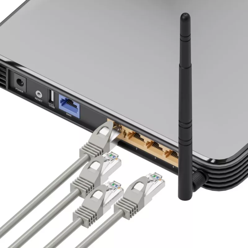 Network patch cable Extralink Cat5e UTP 5 m — RJ-45 to RJ-45, grey