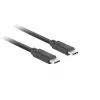 USB C to USB C cable LANBERG CA-CMCM-32CU-0010-BK — USB 3.2 Gen 2, 1 m, black, 100 W charging, 4K video