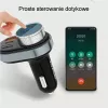 Hands-free kit Awei C-843 Bluetooth 5.0 with FM transmitter, USB and USB-C connections