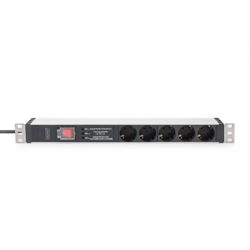 Digitus Socket strip DN-95433 5-way safety sockets 2m cable