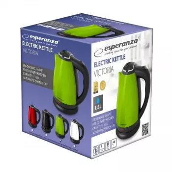 Electric kettle ESPERANZA EKK113G 1.8 L 1800 W stainless steel housing, automatic shut-off, dry-boil protection