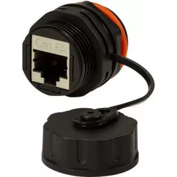 LogiLink Professional - Network Coupler - RJ-45 (W) to RJ-45 (W) - STP - CAT 6a - outdoors - Black