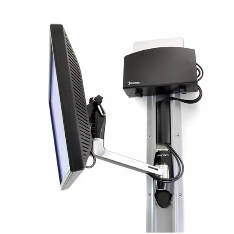 Ergotron LX HD wall mount Swing Arm - Mounting Kit (swing arm, knob) for TV (tilt and swivel) - Aluminium - Screen Size: to 106,7 cm (to 106,70cm (42) ) - mounting hardware