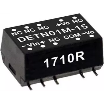 MEAN WELL DETN01L-12 Power Supply and Voltage Converter 1 W (DETN01L-12)