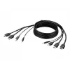 Belkin Secure KVM Combo Cable - Video- / USB- / Audio-Cable - TAA-Compliant - USB, Mini-Plug, HDMI (M)