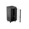 Freestanding rack cabinet LANBERG FF01-6624-12BL 24U 19 inch 600×600 mm, IP20, 1200 kg, black