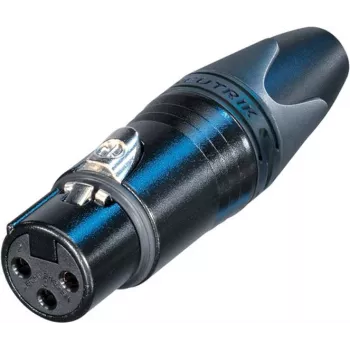 Neutrik XLR-Connector Socket, straight Number of Poles: 3 Black NC3FXX-BAG 1 pc(s) (NC3FXX-BAG)