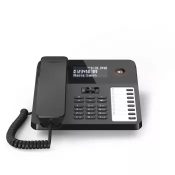 Wired Desk Phone Gigaset DESK 600 Black — corded desktop telephone with call function