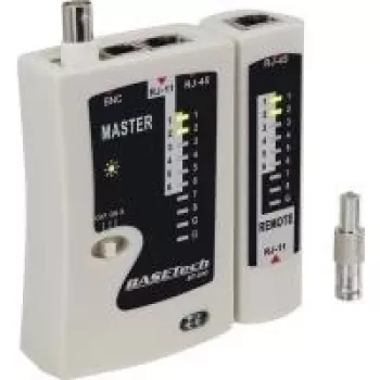 Basetech Cable Tester BT-200 BT-200 suitable for RJ-45, RJ-11, BNC