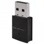 Wireless Mini USB Wi‑Fi Adapter QOLTEC 57007 — Single‑band 2.4 GHz, up to 150 Mbps, internal antenna