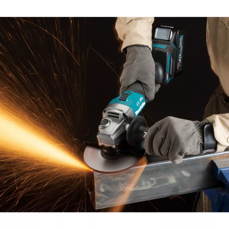 Cordless Angle Grinder GA035GZ XGT, 40Volt (Blue/black, without Battery and Charger)