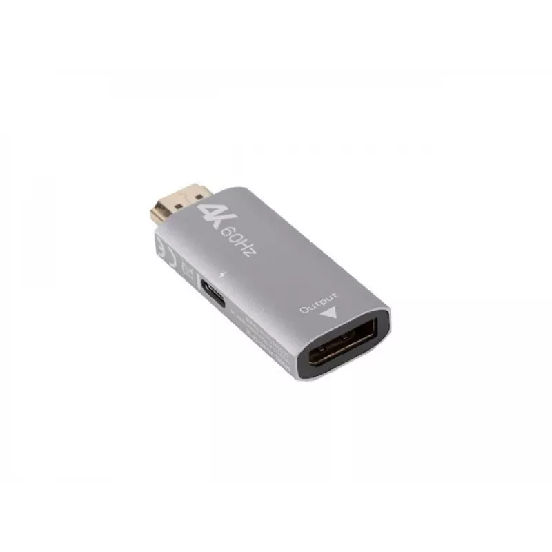 Video cable adapter Lanberg AD-HD-DP-01 HDMI Type A DisplayPort Silver